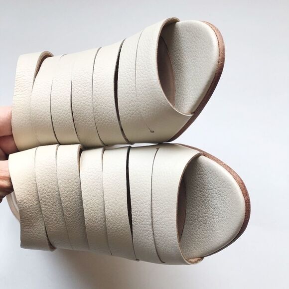 Fortress Of Inca Gaby Ivory Leather Mules - Picture 7 of 8